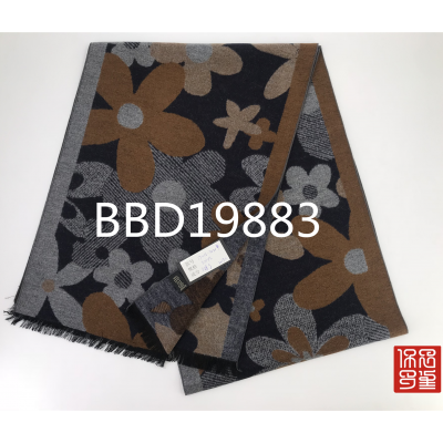 2020 new 100% Silk warm  brushed scarf for men